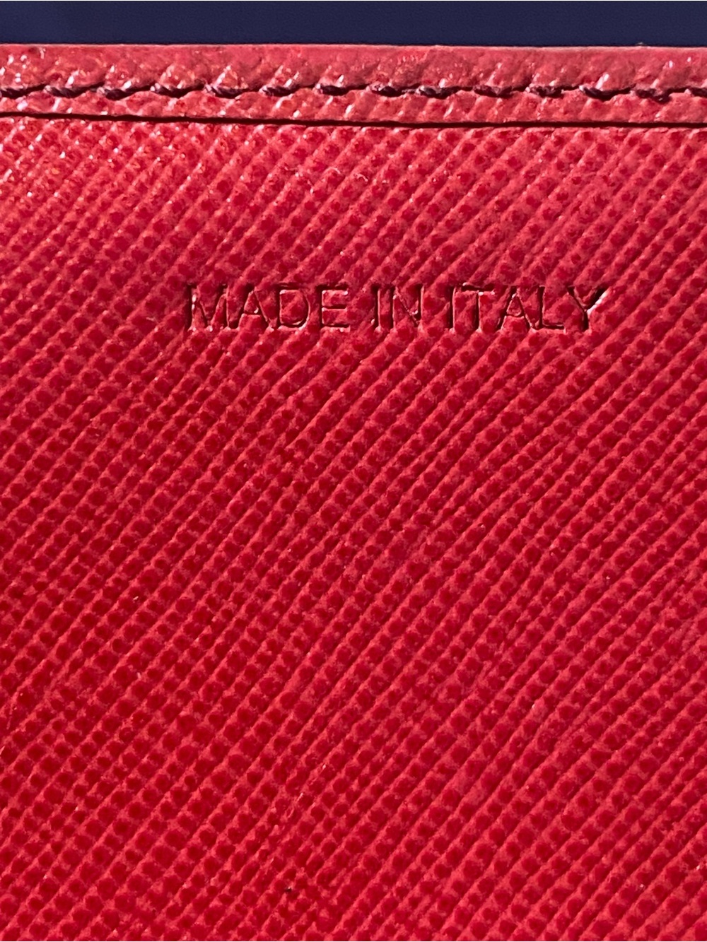 Prada Rubino Saffiano Leather Continental Wallet with Metal Logo - Picture 14 of 14